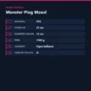 MONSTER PLUG MAXXL 13 NEGRO