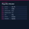 PLUG ULTRA NEGRO C/VIBRO