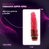 VIBRADOR SUPER NIÑO JELLY ROJO