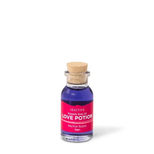 MINI ACEITE COMESTIBLE LOVE POTION FRUTOS ROJOS 15ML