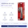 BALA VIBRADORA CON HUEVO ESTIMULADOR - DOS EN UNO