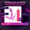VIBRADOR TRIPLE ESTIMULADOR  PUNTO G CLITORIS ANAL MULTIFUNCION
