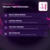 VIBRADOR TRIPLE ESTIMULADOR  PUNTO G CLITORIS ANAL MULTIFUNCION