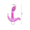 VIBRADOR TRIPLE ESTIMULADOR  PUNTO G CLITORIS ANAL MULTIFUNCION