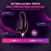 TRIPLE ESTIMULADOR PUNTO G CLITORIS ANAL