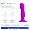 CONSOLADOR SILICONA CON SOPAPA
