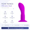 VIBRADOR ANAL 10 FUNCIONES SILICONA