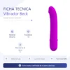 VIBRADOR BECK 10 FUNCIONES SILICONA