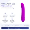 VIBRADOR BECK 10 FUNCIONES SILICONA