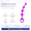 VARITA ANAL SILICONA FLEXIBLE BEEDS 19,5CM X 2,3CM
