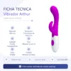VIBRADOR ARTHUR 7 FUNCIONES SILICONA