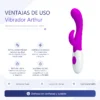VIBRADOR ARTHUR 7 FUNCIONES SILICONA