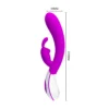 VIBRADOR HARLAN RECARGABLE 12 FUNCIONES USB 21CM X 3CM