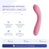VIBRADOR GLORIA 30 FUNCIONES RECARGABLE USB SILICONA