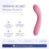 VIBRADOR GLORIA 30 FUNCIONES RECARGABLE USB SILICONA