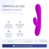 VIBRADOR VICTOR 30 FUNCIONES RECARGABLE USB SILICONA