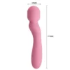 VIBRADOR MASAJEADOR GLADYS RECARGABLE USB SILICONA