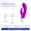 VIBRADOR CHRIST  10 FUNCIONES SILICONA