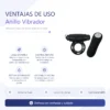 ANILLO VIBRADOR CONTROL REMOTO 20 FUNCIONES