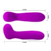 VIBRADOR HIRAM  30 FUNCIONES SILICONA RECARGABLE USB