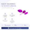 VIBRADOR HUEVO INALAMBRICO CONTROL REMOTO 12 FUNC 8CM X 4CM