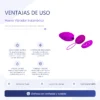 VIBRADOR HUEVO INALAMBRICO CONTROL REMOTO 12 FUNC 8CM X 4CM
