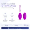 VIBRADOR HUEVO JOANNE 12 FUNCIONES INALAMBRICO SILICONA