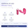 VIBRADOR FANCY CONTROL REMOTO INALÁMBRICO SILICONA  30 FUNCIONES