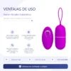VIBRADOR ARVIN HUEVO CONTROL REMOTO INALAMBRICO 12 FUNCIONES