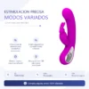 VIBRADOR WEBB PUNTO G CLITORIS 12 FUNCIONES USB RECARGABLE SILICONA