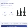 SET 3 CONSOLADORES ANALES SILICONA