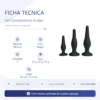 SET 3 CONSOLADORES ANALES SILICONA