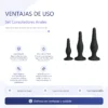 SET 3 CONSOLADORES ANALES SILICONA
