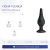 CONSOLADOR PLUG ANAL SILICONA 14CMX4,5CM