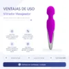 VIBRADOR MASAGEADOR NATHANIEL RECARGABLE 26CM X 48CM