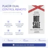 VIBRADOR DUAL  ANAL VAGINAL PUNTO-G SILICONA MULTIFUNCION RECARGABLE USB CONTROL REMOTO