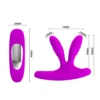 VIBRADOR DUAL  ANAL VAGINAL PUNTO-G SILICONA MULTIFUNCION RECARGABLE USB CONTROL REMOTO