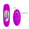 VIBRADOR DUAL  ANAL VAGINAL PUNTO-G SILICONA MULTIFUNCION RECARGABLE USB CONTROL REMOTO
