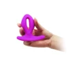 VIBRADOR DUAL  ANAL VAGINAL PUNTO-G SILICONA MULTIFUNCION RECARGABLE USB CONTROL REMOTO