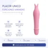 VIBRADOR EDWARD SILICONA 10 FUNCIONES 14X5CM X 3CM