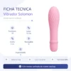 VIBRADOR SOLOMON 10 FUNC  12CM X 3CM