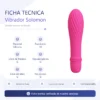 VIBRADOR SOLOMON 10 FUNCIONES SILICONA