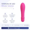 VIBRADOR SOLOMON 10 FUNCIONES SILICONA