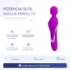 MASAJEADOR VIBRADOR MURRAY RECARGABLE USB 7 FUNCIONES  23CM X 5CM