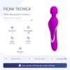 MASAJEADOR VIBRADOR MURRAY RECARGABLE USB 7 FUNCIONES  23CM X 5CM