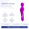 MASAJEADOR VIBRADOR MURRAY RECARGABLE USB 7 FUNCIONES  23CM X 5CM