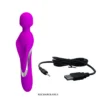 MASAJEADOR VIBRADOR MURRAY RECARGABLE USB 7 FUNCIONES  23CM X 5CM