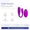 VIBRADOR ALGERNON PARA PAREJAS RECARGABLE CONTROL REMOTO