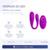 VIBRADOR ALGERNON PARA PAREJAS RECARGABLE CONTROL REMOTO