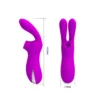 VIBRADOR Y SUCCIONADOR DE CLITORIS 7 FUNCIONES SILICONA USB RECARGABLE 16CM X 4CM